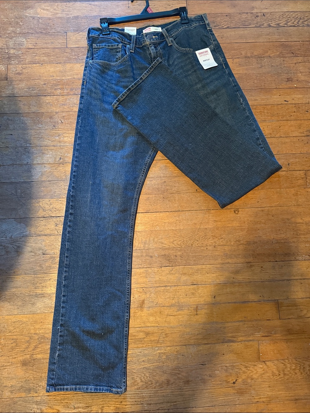 Signature by Levi Strauss Dark Blue Straight Jeans